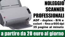 Noleggio scanner